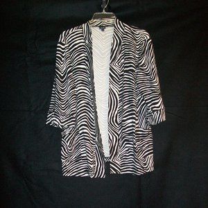 Zebra Print Cardigan